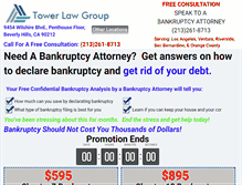 Tablet Screenshot of bankruptcycalaw.com